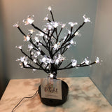 BrightBaum Artificial Flowers Cherry JUNO - 2' Bonsai (Color Shift Party Mode Remote)