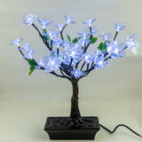JUNO - 2' Bonsai Cherry Artificial Tree Cool Light Botanical