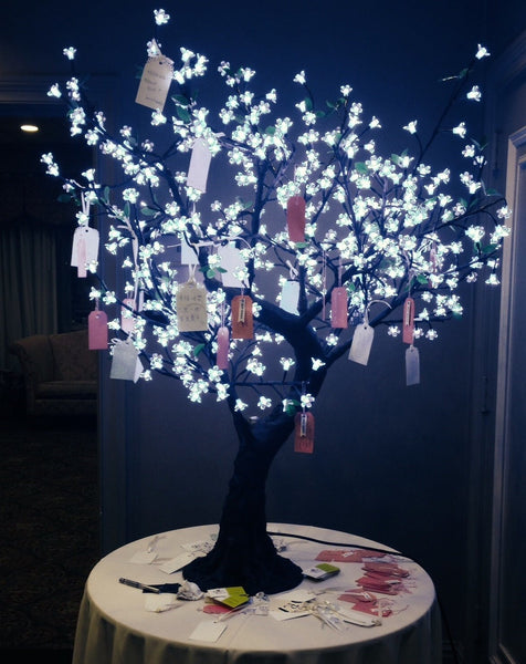 Holiday Sale 4.8 ft. Cool White Cherry Blossom LED Tree Free Shipping!