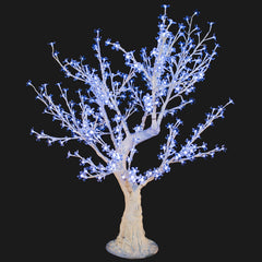 Bright Baum - 2 ft. Artificial Cool White LED Cherry Blossom Bonsai –  Bright Baum Inc.