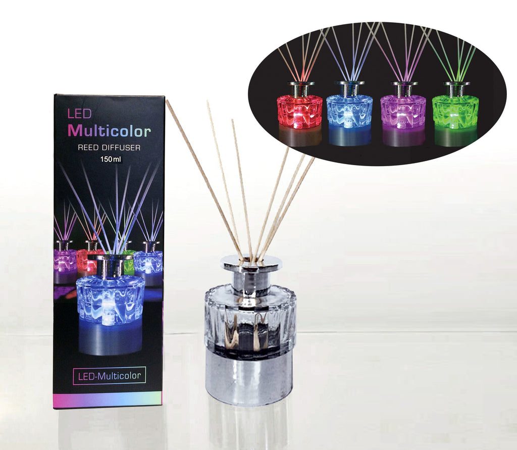 Diffuser With Led Reed Bright Baum - Color Changing LED Reed Diffuser Glass Base – Bright Baum ...