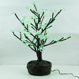 BrightBaum Artificial Flowers Cherry JUNO - 2' Bonsai (Color Shift Party Mode Remote)