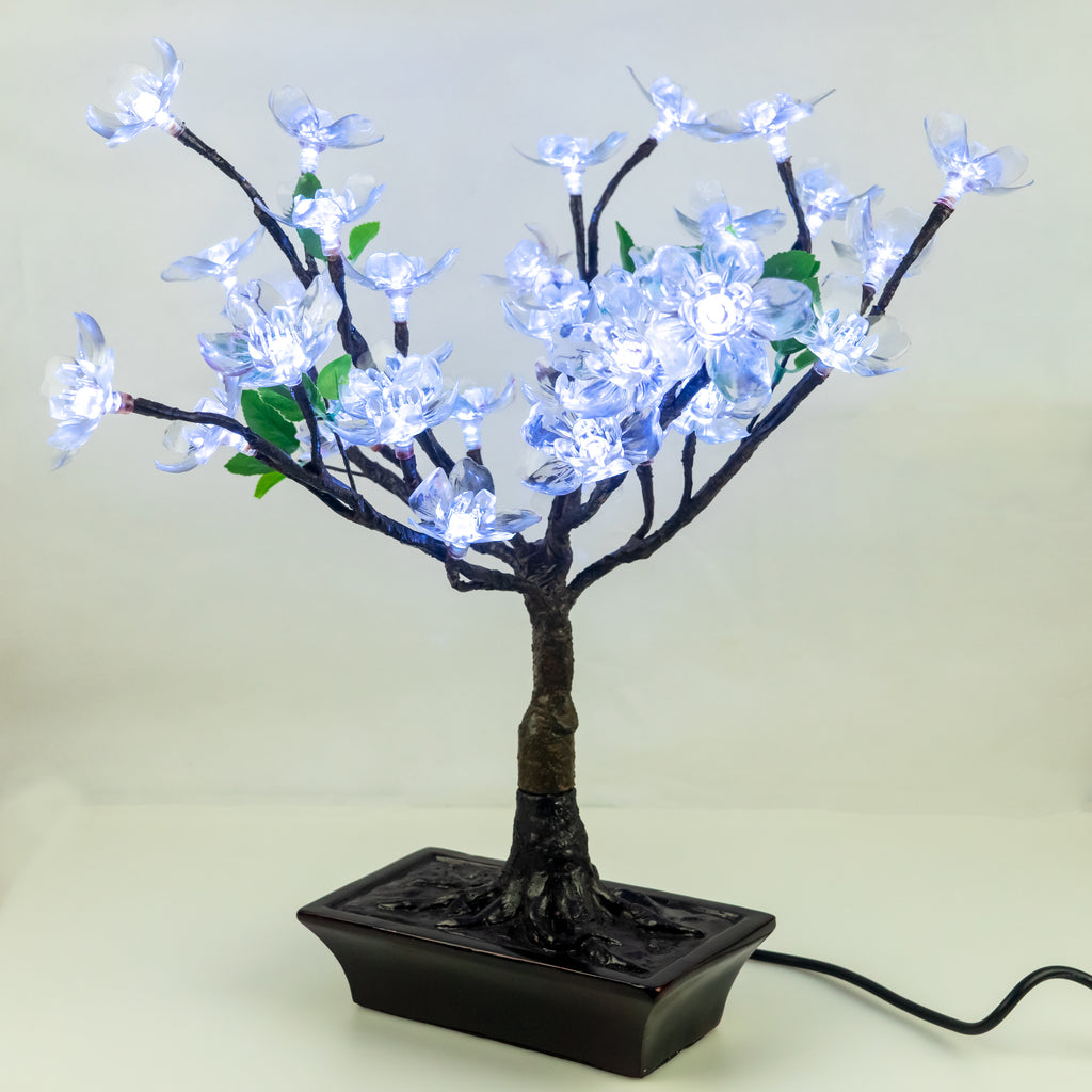 Bright Baum - 2 ft. Artificial Blue LED Cherry Blossom Bonsai – Bright Baum  Inc.