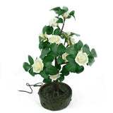 Artificial Flower Plastics Rose JUNO-2' White Rose LED Warm