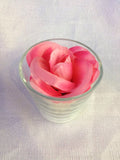 Pink Rose LED Flower in Teacandle Holder - R-031VPK