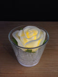 White Rose LED in Teacandle Holder - R-31VW