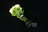 White Silk Rose Bouquet LED Flower - R-022